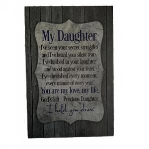 daughter gift - wooden sign/plaques (2 total)